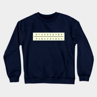 Thai and Arabic numeral system Crewneck Sweatshirt